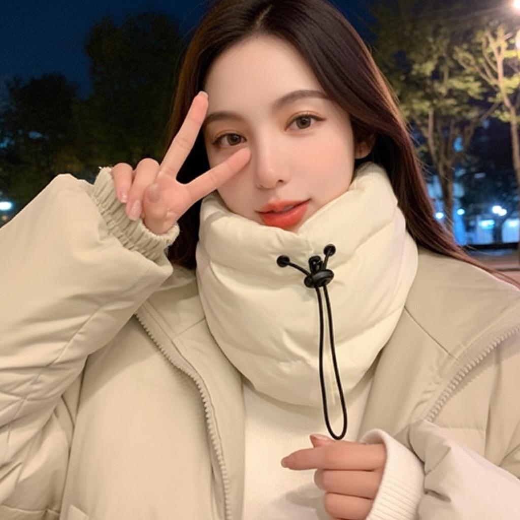 넥워머 목도리 따뜻한 겨울 패딩 경량 넥워머 골프 스키 등산 방한 바라클라바 커플 - 상품 이미지