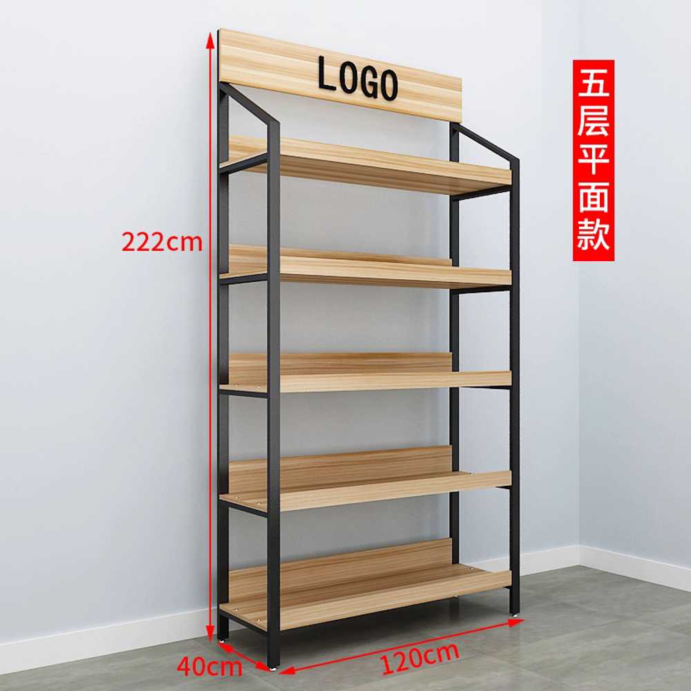 매장 과일 매대 진열용 다단 선반 상점 디스플레이대 경사 + 4단 120x40x180cm - 상세 이미지 4