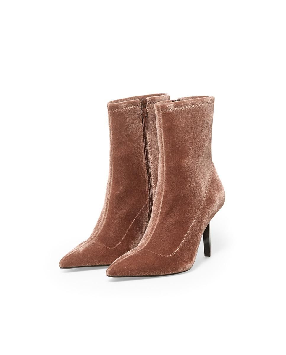 스페라 테크니컬 벨벳 스틸레토 앵클부츠 58760004679 MARRON - 상세 이미지 3