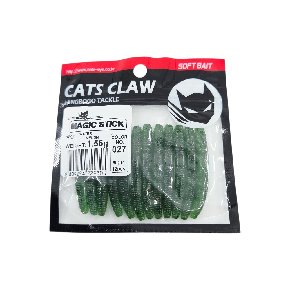 캣츠크로우 매직스틱 꺽지 산천어 송어웜 센코웜 야마센코 027 워터멜론, 5cm(2인치) - 상세 이미지 4