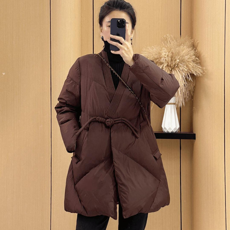 누빔 저고리 여성 두루마기 개량한복 덕다운 패딩 겨울법복 마고자 - 상품 이미지