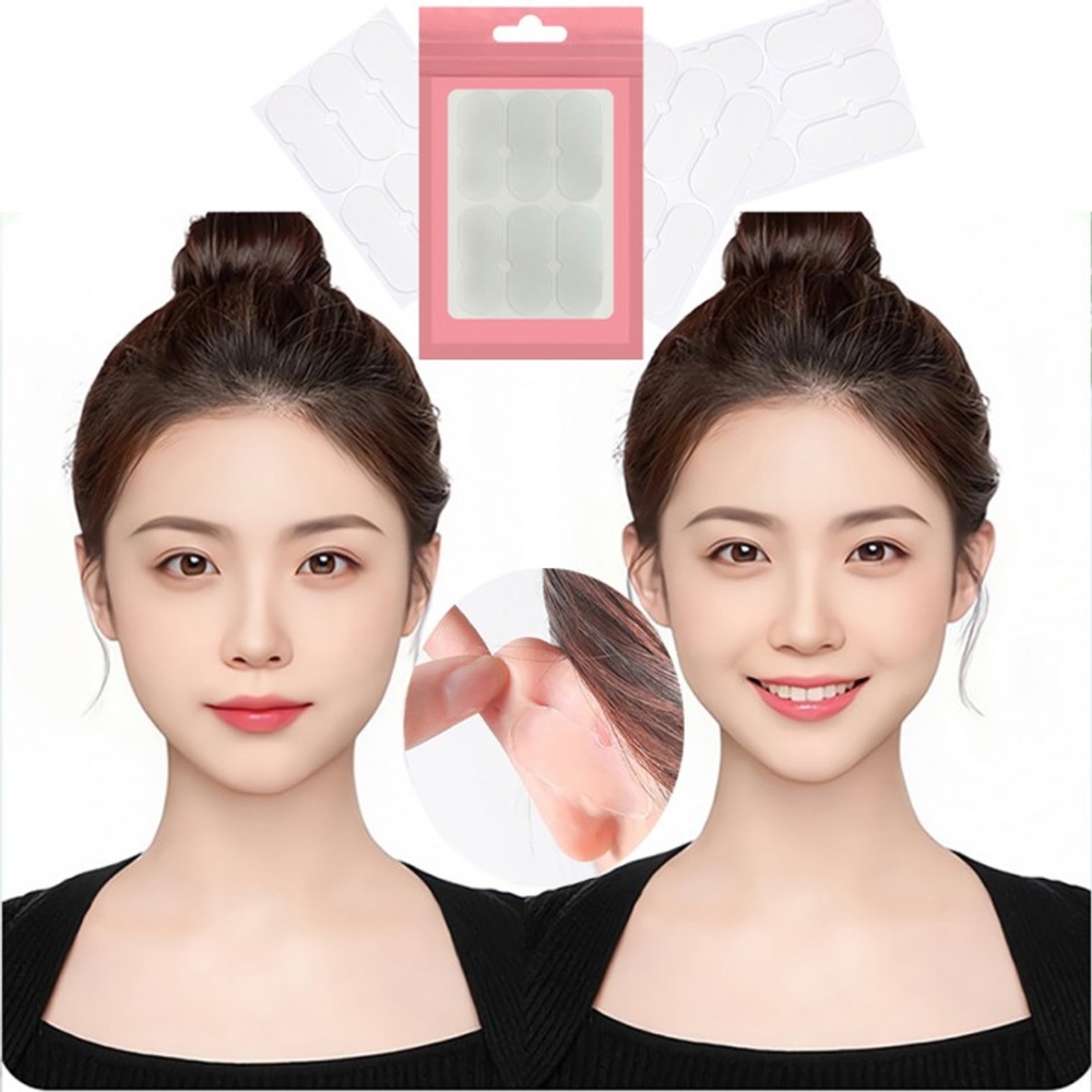 누운귀 테이프 엘프귀 리프팅 밴드 예쁜귀 귀 세우기 교정 미용 테이프 증명사진 셀카 동안 18p 30p - 상품 이미지