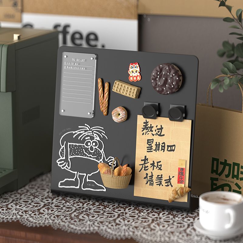 자석메모판 탁상 메모보드 할일 계획 목록 적기 블랙 S 선인장 세트 (6종) - 상세 이미지 4