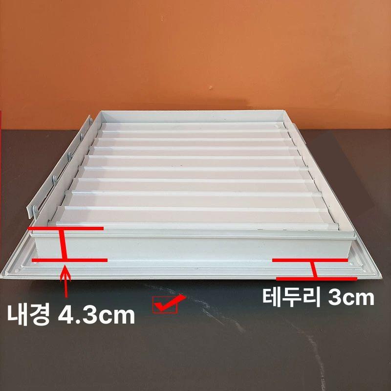 통풍구 카바 셔터 환기창 배기팬 블라인드 루버 주방 송풍구 구멍 역풍방지 루버창 환풍기 화이트 400x400 440x450 - 상세 이미지 5