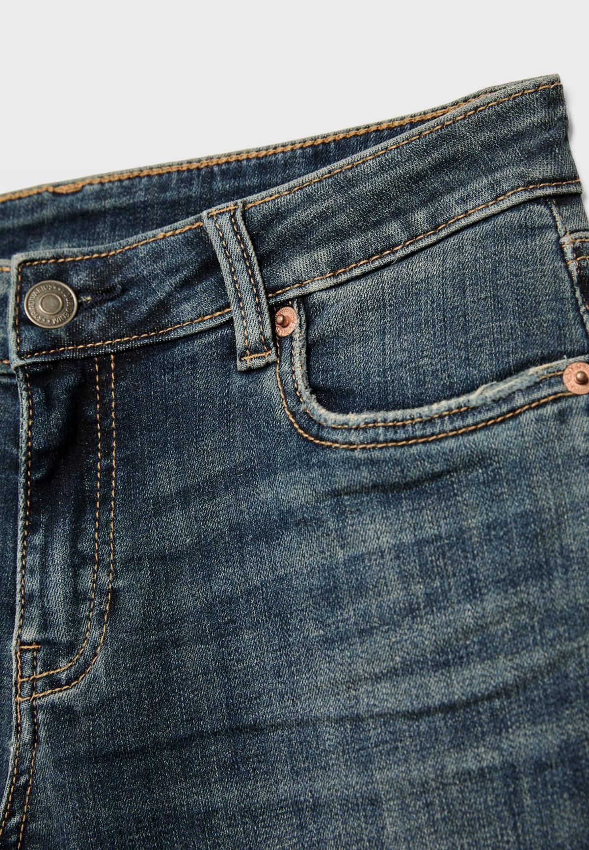 스트라디바리우스 데님 슬림핏 부츠컷 청바지 4867/150 MEDIUM DENIM WASH - 상세 이미지 4