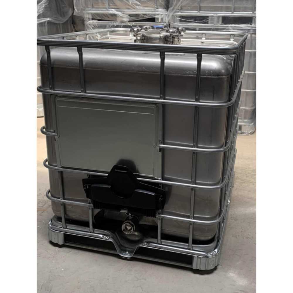 스텐 IBC 탱크 산업용 액체 저장 이동식 스테인리스 1000L 1.5mm DN219 맨홀 - 상세 이미지 3
