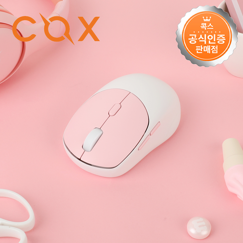 콕스 CWM40 2.4G 무선 저소음 마우스 화이트 - 메인 이미지