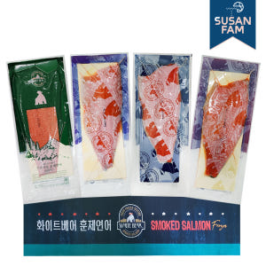 화이트베어 훈제연어 통 필렛 슬라이스 냉동연어 칠레 노르웨이 (박스 도매... 맛있게 먹은 솔직 후기 - 상품 이미지 1