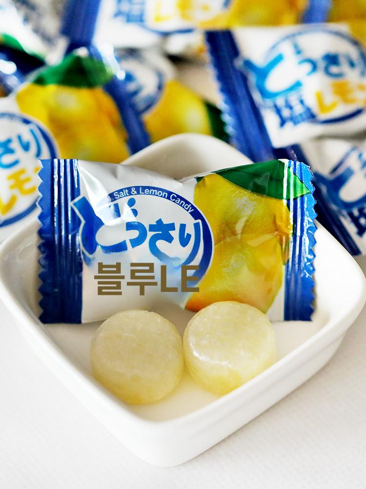 레몬맛 캔디 사탕 스낵 탕비실 선물용 봉지 개별포장 사탕류 150g 4팩 - 상세 이미지 3