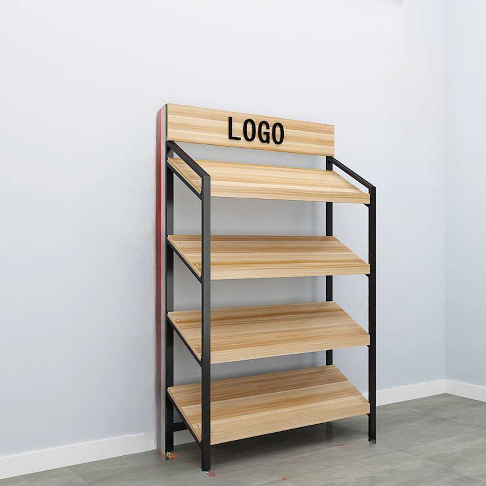 매장 과일 매대 진열용 다단 선반 상점 디스플레이대 경사 + 4단 120x40x180cm - 상품 이미지