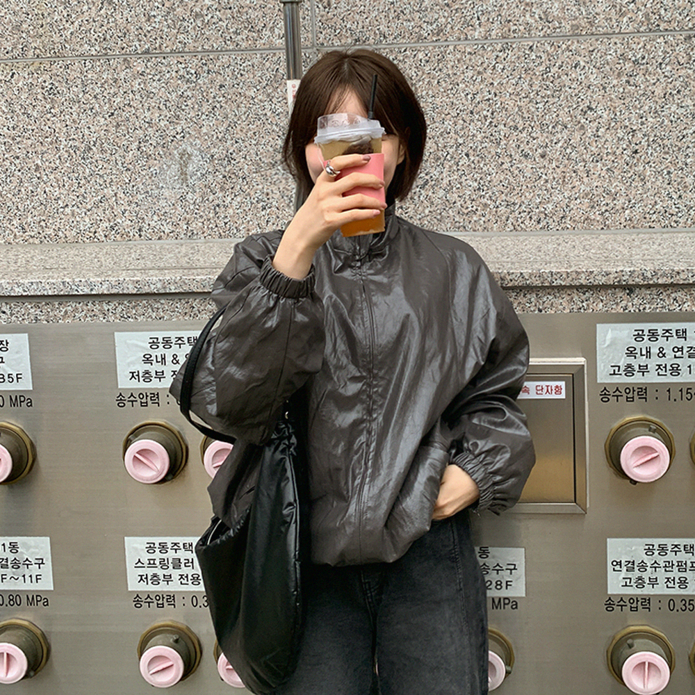 알토레 코팅 레더 자켓 - 상세 이미지 3