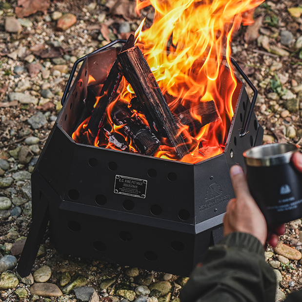 카고컨테이너 파이어 핏 맥스 케이스 세트 원액션 이중연소 접이식 화로대