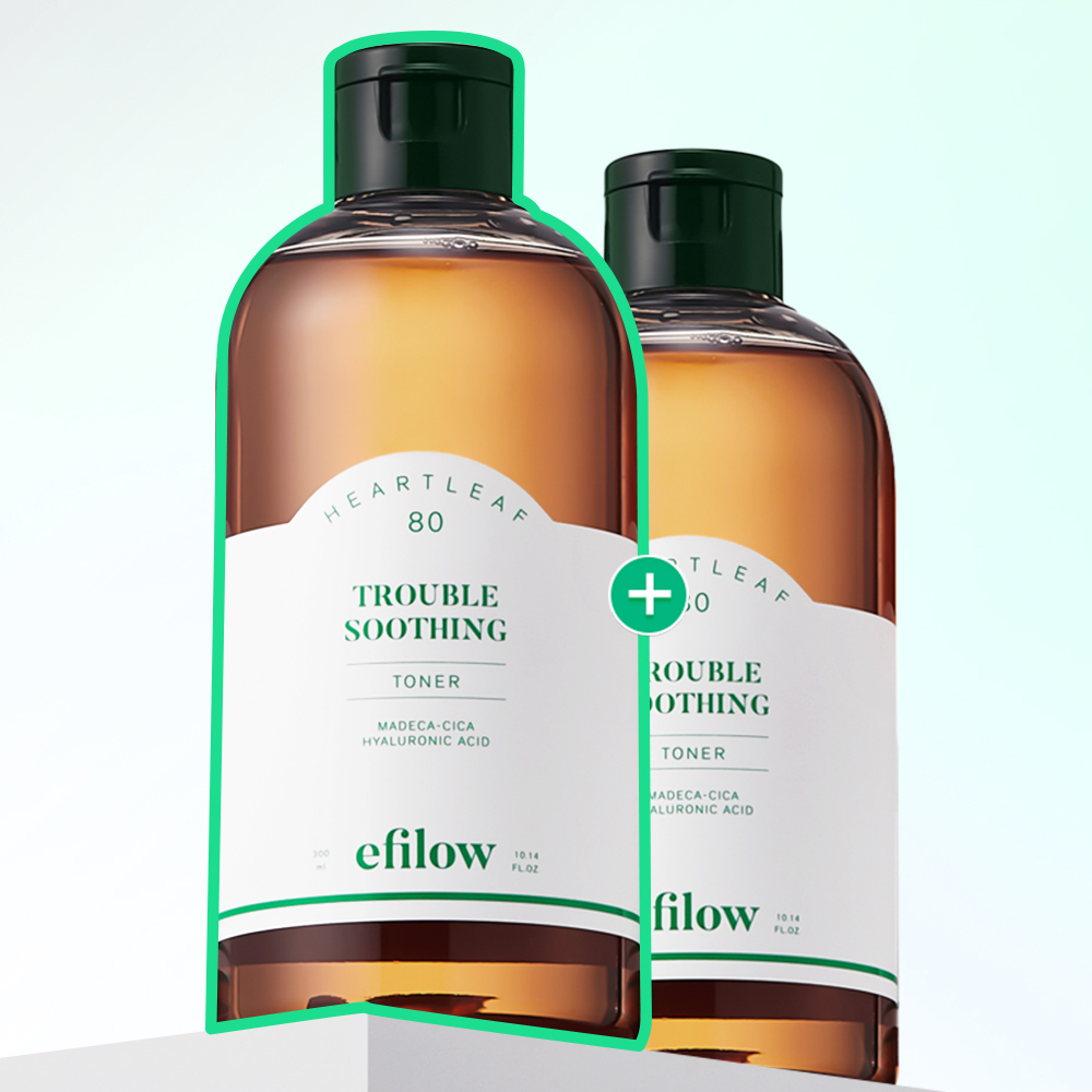 [1+1/도착보장] 에필로우 어성초 80 시카 수분 진정 토너 / 여드름 저자극 약산성 스킨 300ml, 2개 - 상품 이미지