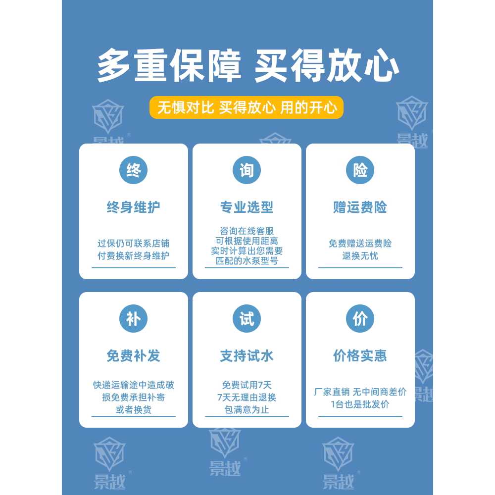 수중 모터 배수펌프 가정용 고양정 연못 유량 관개 도구 370W - 상세 이미지 5