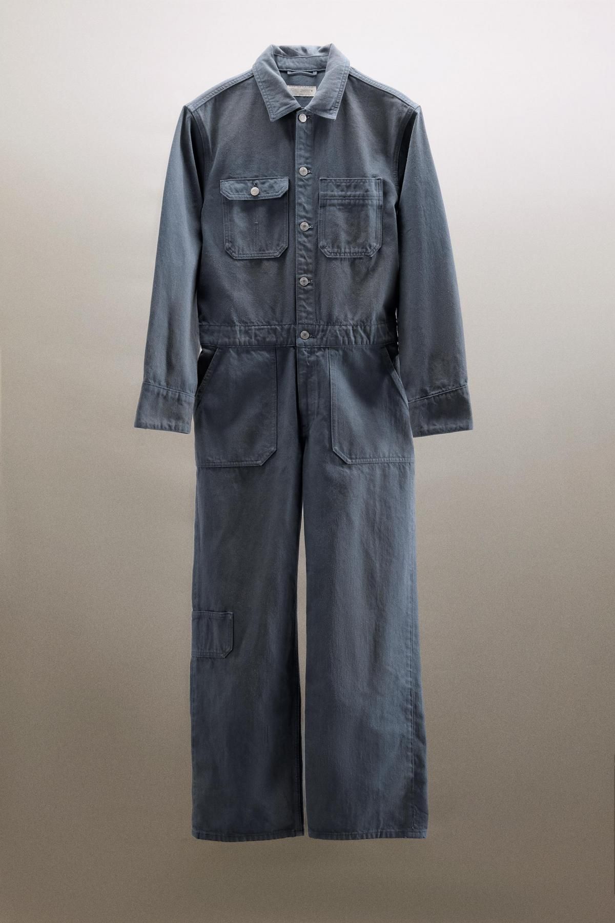 자라 테크니컬 워싱 데님 점프수트 5252/881 BLUE - 메인 이미지