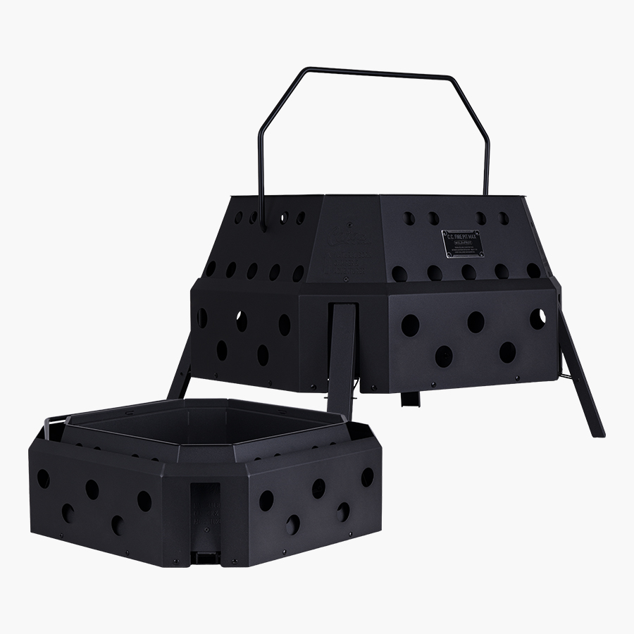 카고컨테이너 파이어 핏 맥스 케이스 세트 원액션 이중연소 접이식 화로대