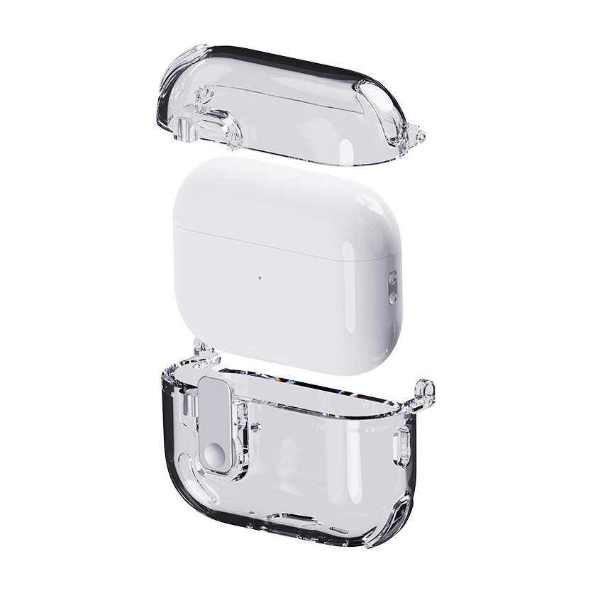 에어팟 프로3 에어팟4 투명 잠금 케이스 분실 방지 케이스