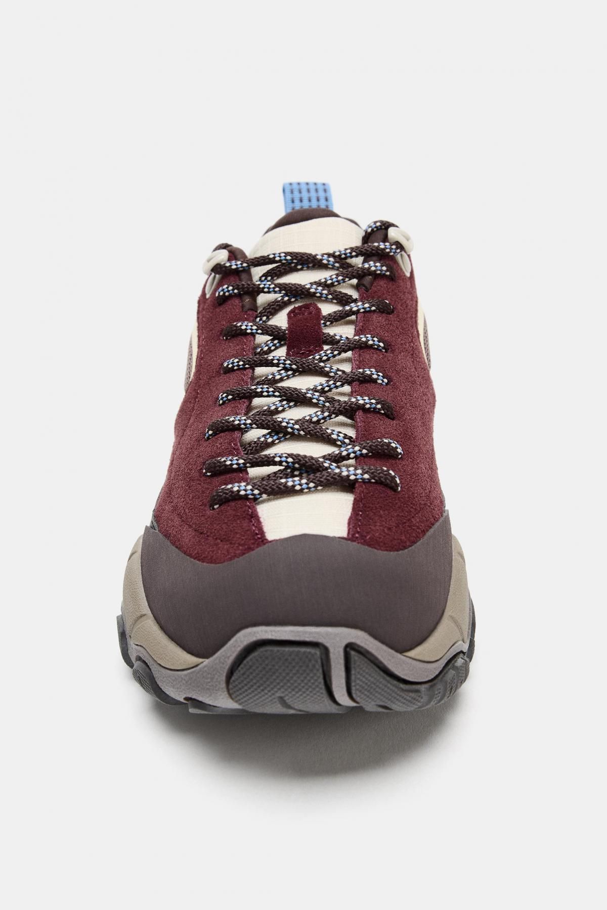 자라 청키 어글리 엘라스틱 스니커즈 5608/610 BURGUNDY RED - 상세 이미지 5