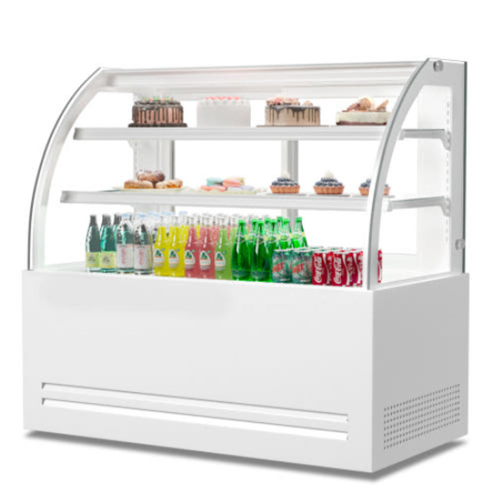 뒷문형 라운드형 카페 베이커리 음료수 3단 제과쇼케이스 케이크쇼케이스 1200 : 신일N위시웨이