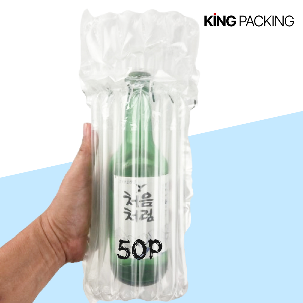 (킹패킹) 소주병 술병 콜라 유리 택 포장용 에어셀 50P - 상세 이미지 3