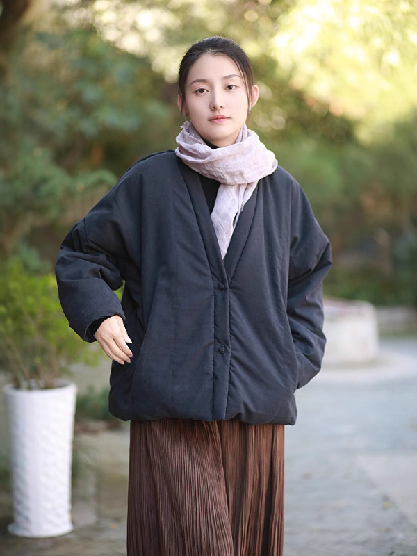 누비저고리 여성 겨울 두루마기개량한복 패딩 겨울법복 마고자 - 상품 이미지