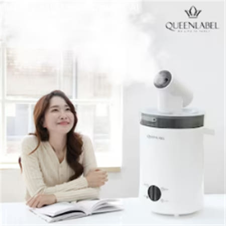 [퀸레이블] 입체회전 모이스핀 가습기 BR-HE2020W / 결로없는 신생아가습기 회전가능 4L대용량 리모컨제어