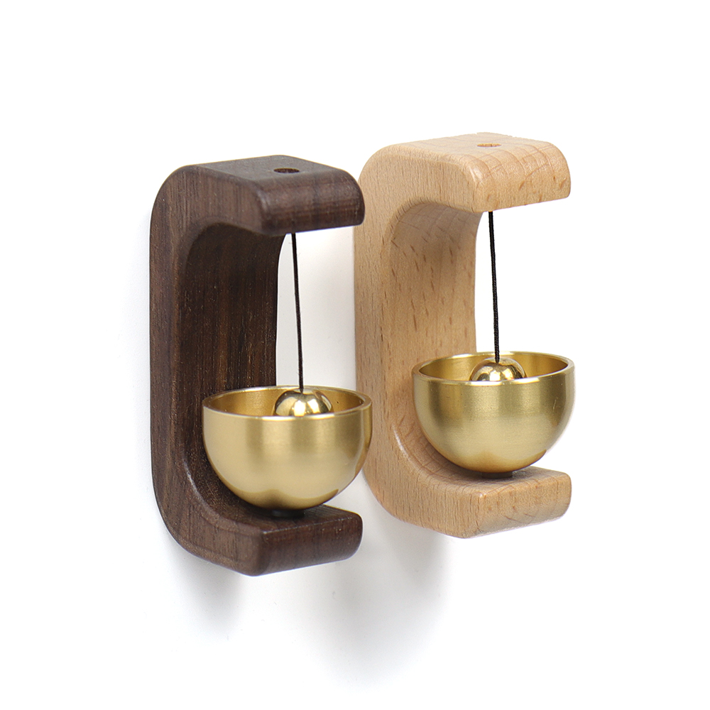 우드 도어벨 종 현관 문 풍경 도어벨 미니 출입문 자석