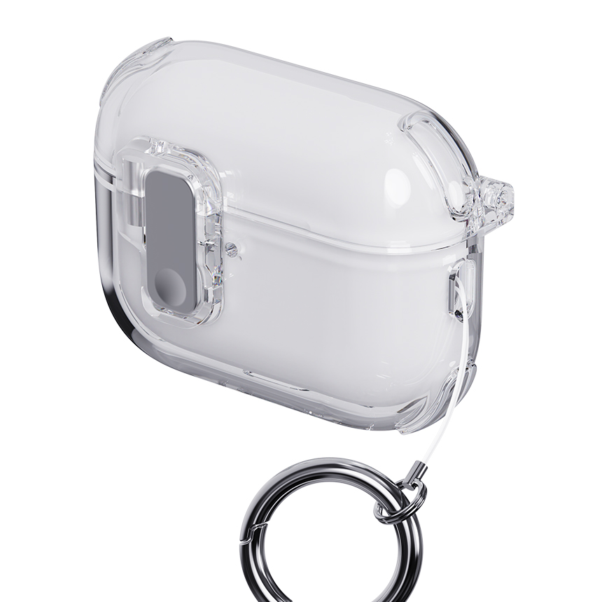 에어팟 프로3 에어팟4 투명 잠금 케이스 분실 방지 케이스