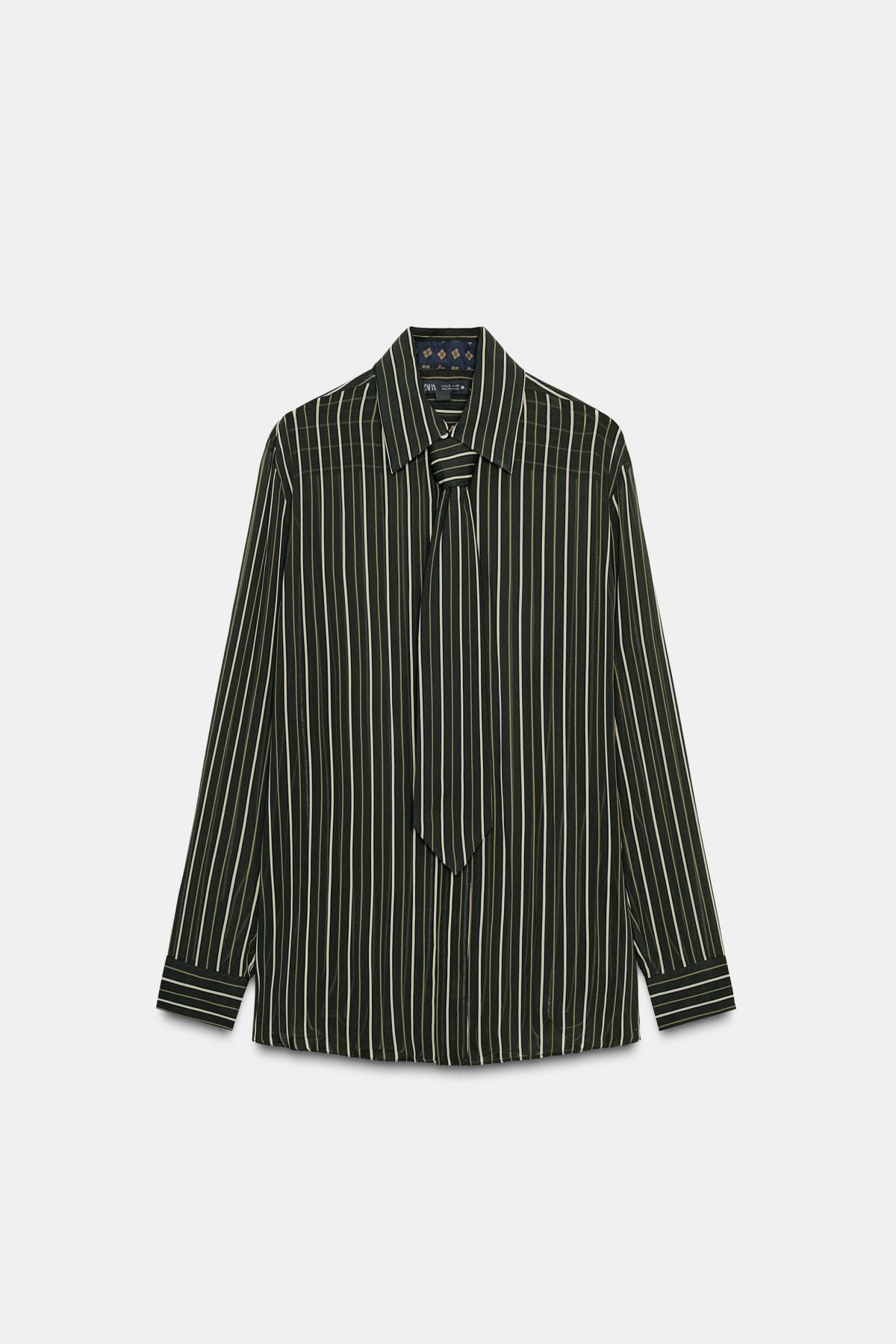 자라 테크니컬 스트라이프 타이 셔츠 9160/121 STRIPED - 메인 이미지
