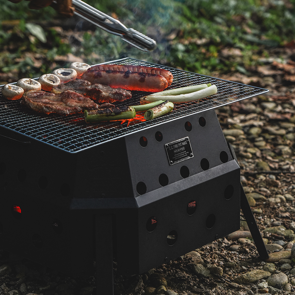 카고컨테이너 파이어핏 맥스 이중연소 화로대 접이식 캠핑 화로 원액션 1초설치