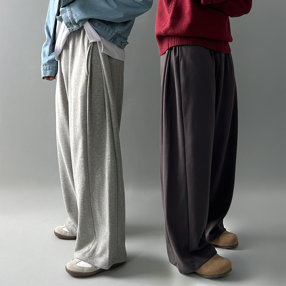 1+1 스웻팬츠 벌룬팬츠 남자통바지 통넓은바지 - 상품 이미지