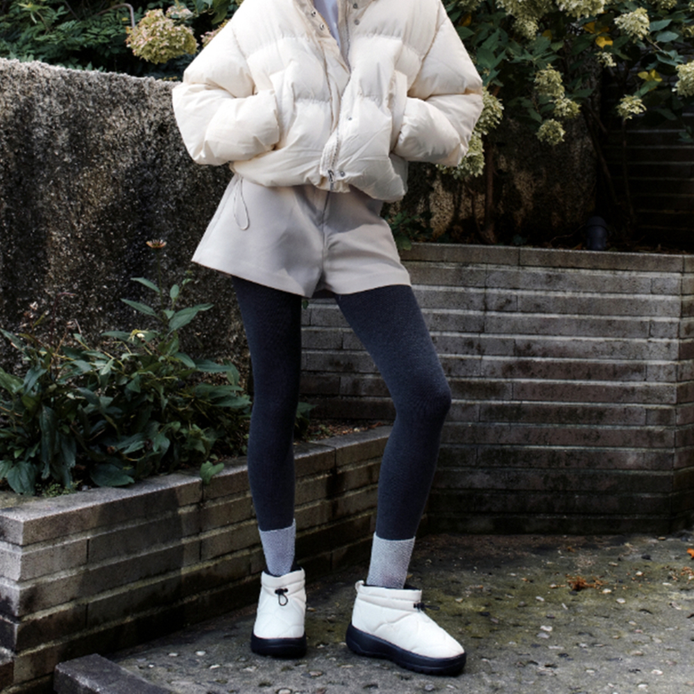 패딩부츠 패딩 털 발편한 방한 신발 부츠 - 상세 이미지 4