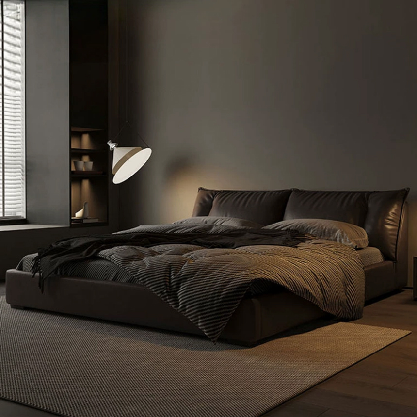 펠로 레더 라지 킹 퀸 호텔 베드 프레임 Pello Bed Frame S - 상세 이미지 2