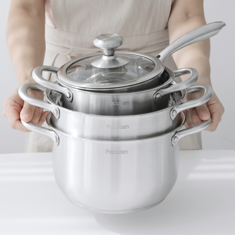 파쿠젠 IH 인덕션 스텐냄비 전골 24cm - 상세 이미지 3