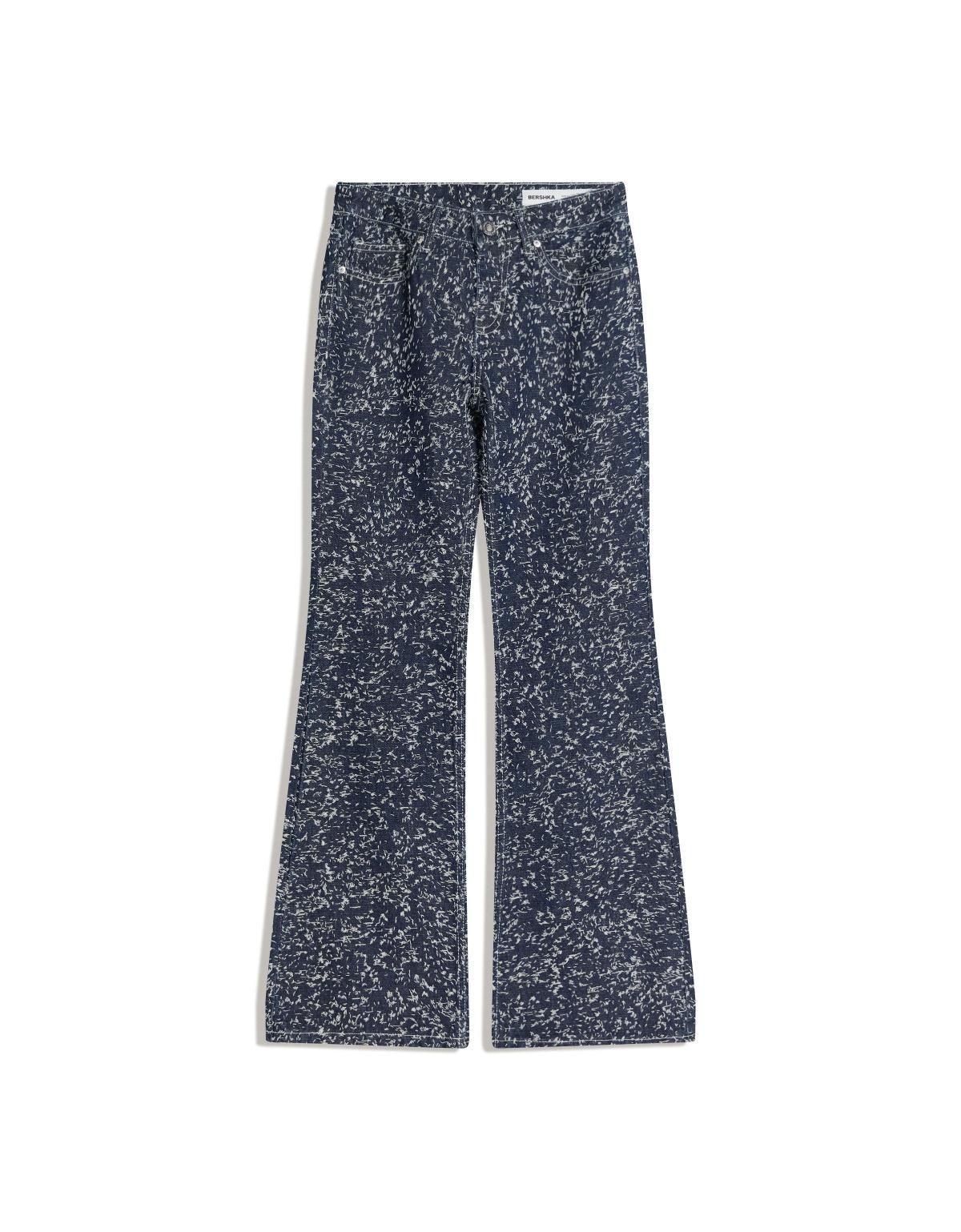 버쉬카 Y2K 텍스처 배기 플레어 팬츠 5042/156 NAVY - 상세 이미지 2