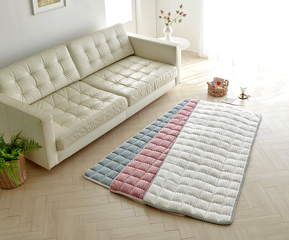 웨이브 극세사패드 겨울 극세사침대패드