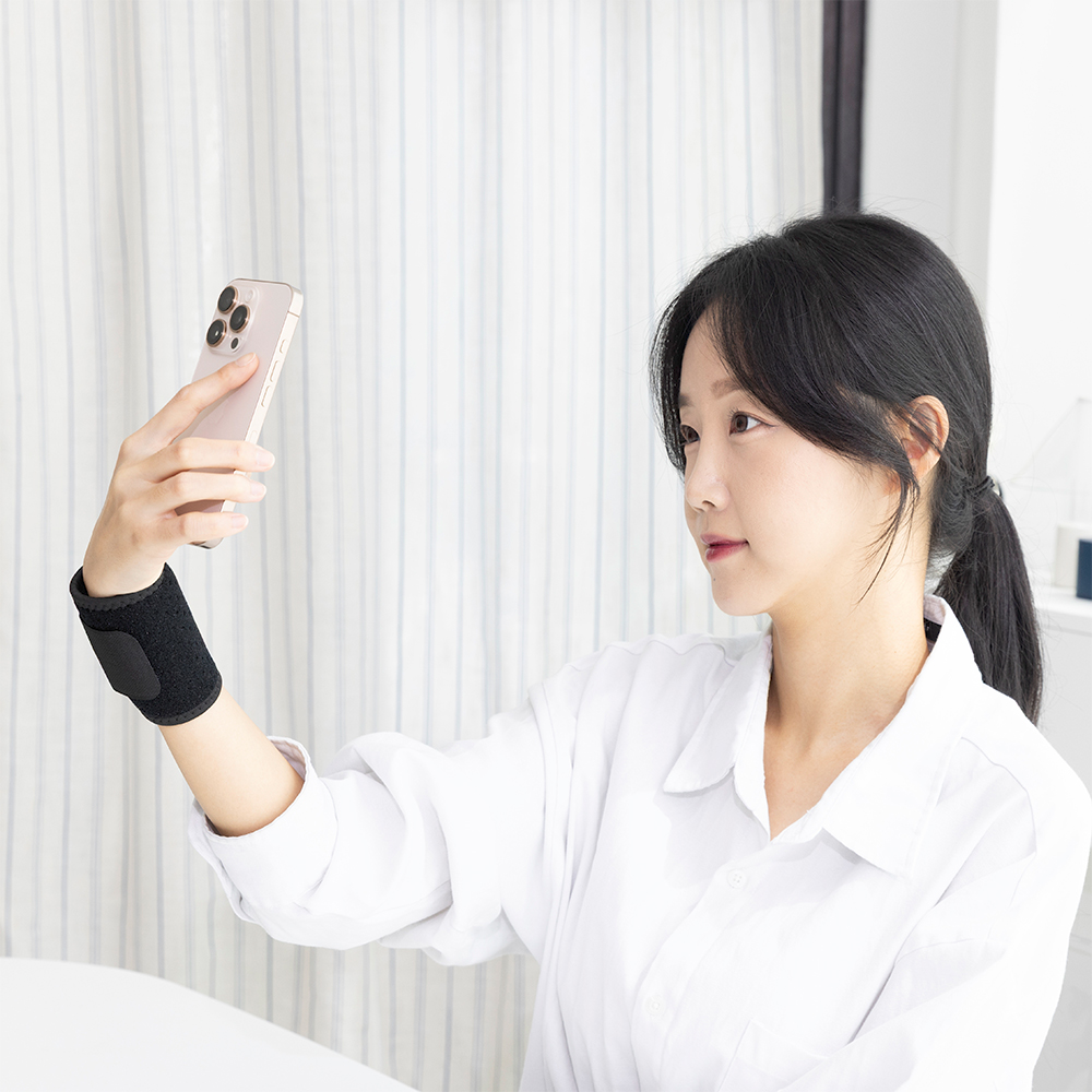 헬스 스트랩 얇은 손목보호대 엄지 테니스 손목 아대 밴드 건초염 tfcc 이미지 3