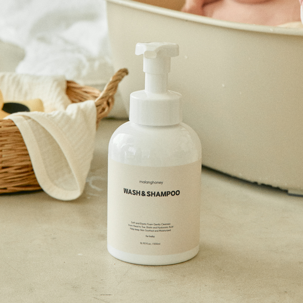 말랑하니 신생아 아기바디워시 샴푸 500ml