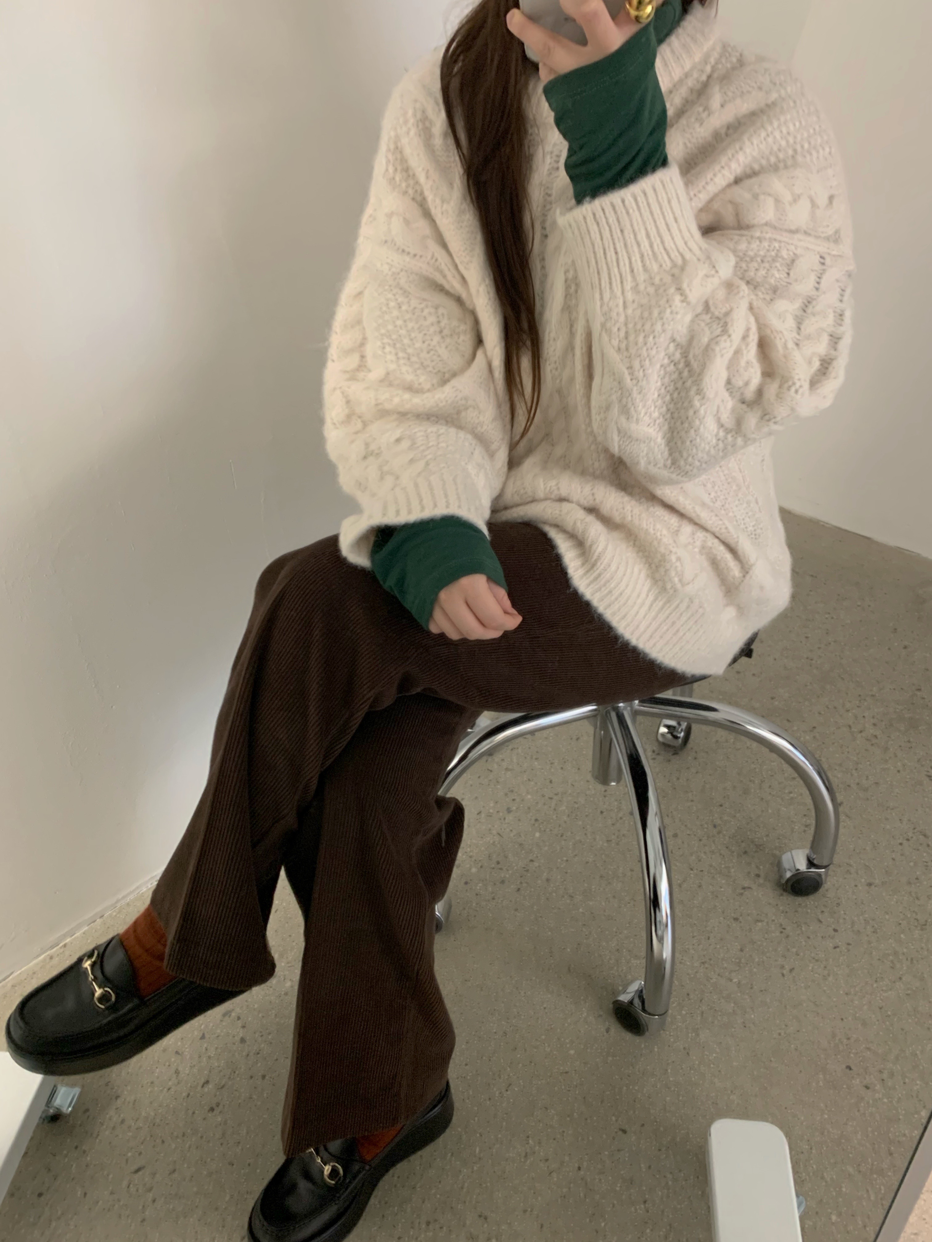 바스켓 피버 골덴 팬츠 일자핏 코듀로이 슬랙스 바지 (3c) - 상세 이미지 4