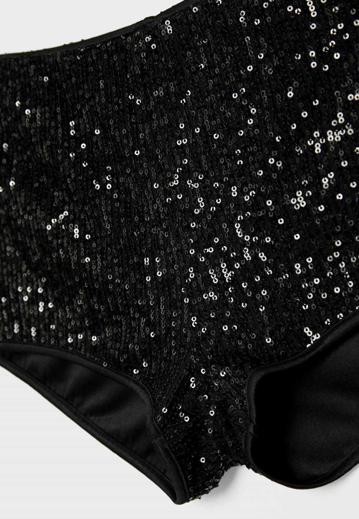 스트라디바리우스 파티 시퀸 미니 쇼츠 8427/709 BLACK - 상세 이미지 3