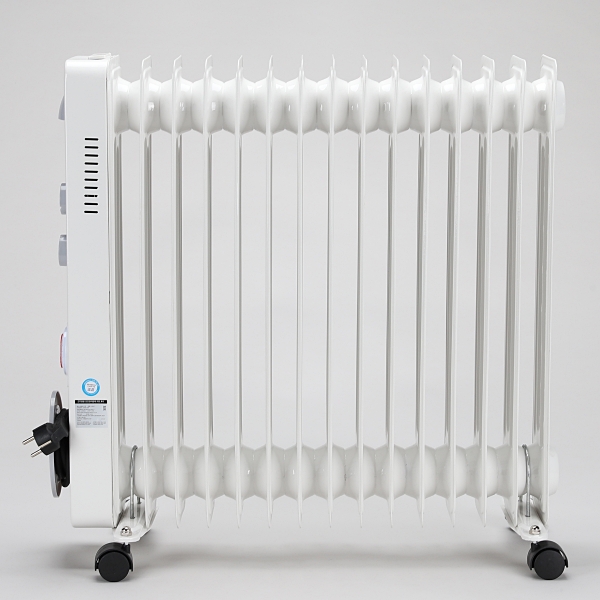 전기라디에이터 타이머 온도조절 방열기 욕실 난방기 화장실 업소용 사무실 15핀, 2500W