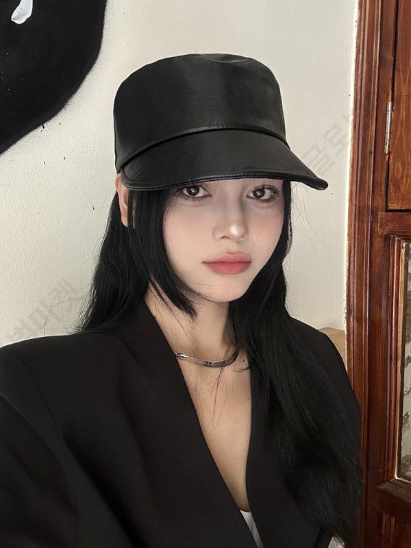 배래모 베레모 모자 빵모자 화가 겨울 연예인 여성 - 상세 이미지 3