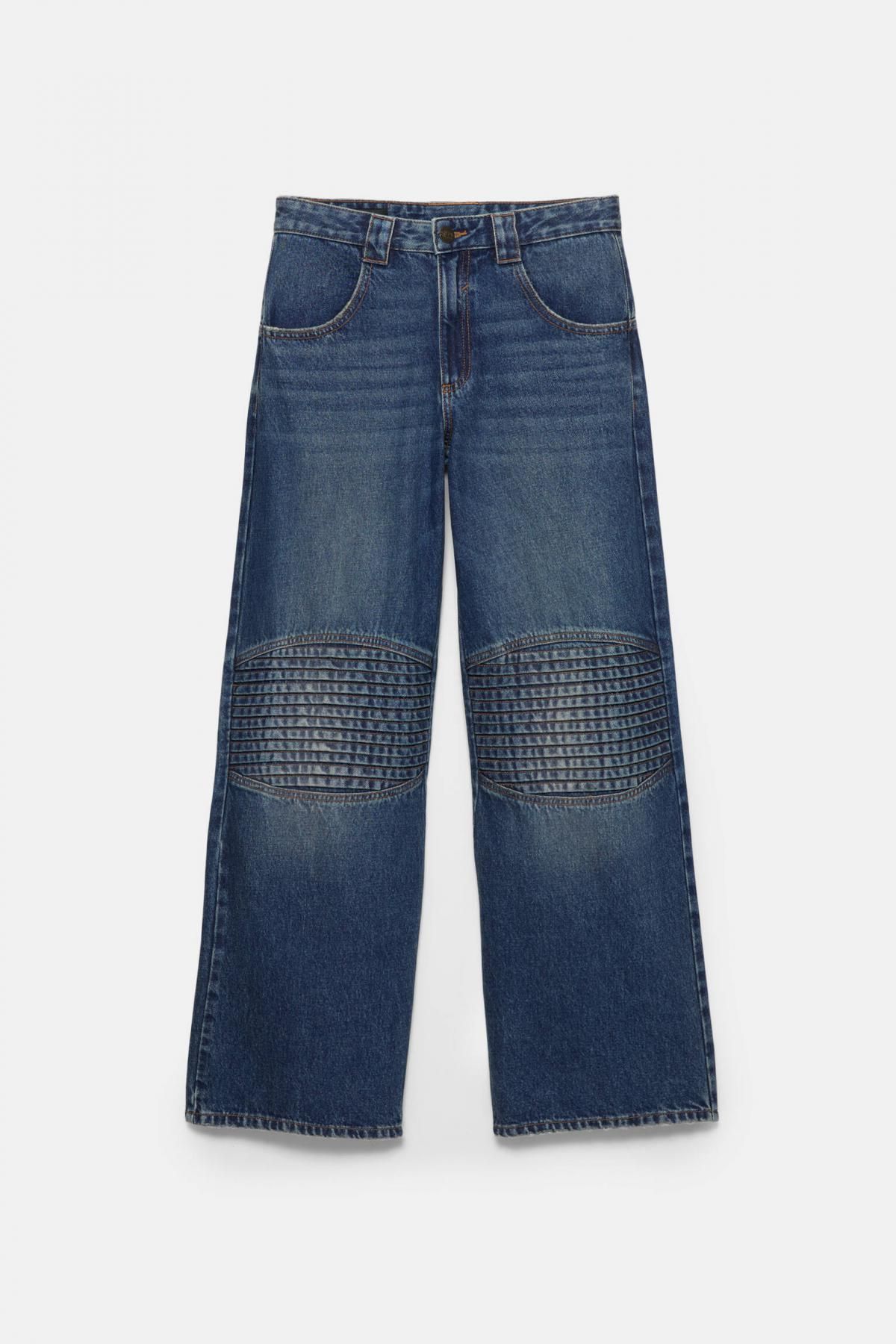 풀앤베어 유니크 KTM 배기핏 데님 와이드 진 7683/356 MEDIUM BLUE - 상품 이미지