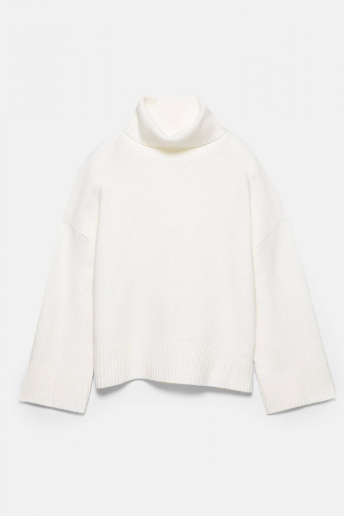 풀앤베어 소프트 울블렌드 하이넥 니트 스웨터 7550/338 OFF WHITE - 상품 이미지