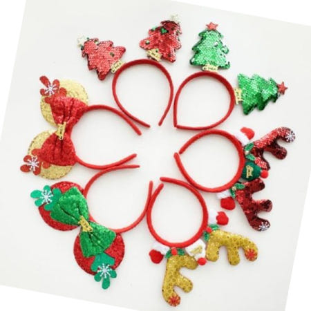 크리스마스이벤트 (이거찜)색이바뀌는 크리스마스 머리띠 3가지 디자인