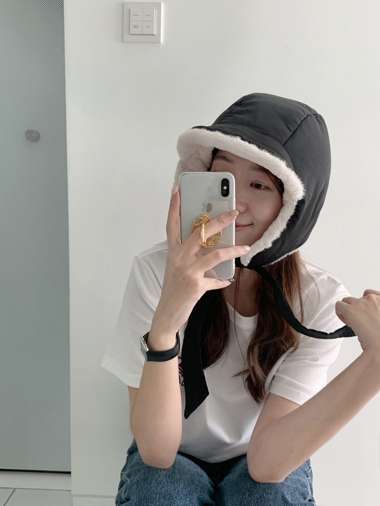 겨울 패딩 털모자 귀마개 방한모 귀달이햇 이어머프 캡 귀도리햇 스키 군밤모자 장수 방한모자 이미지 6