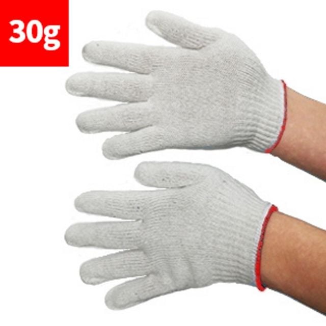 목장갑 라이트 30g 빨강 10켤레 NAVI - 상품 이미지
