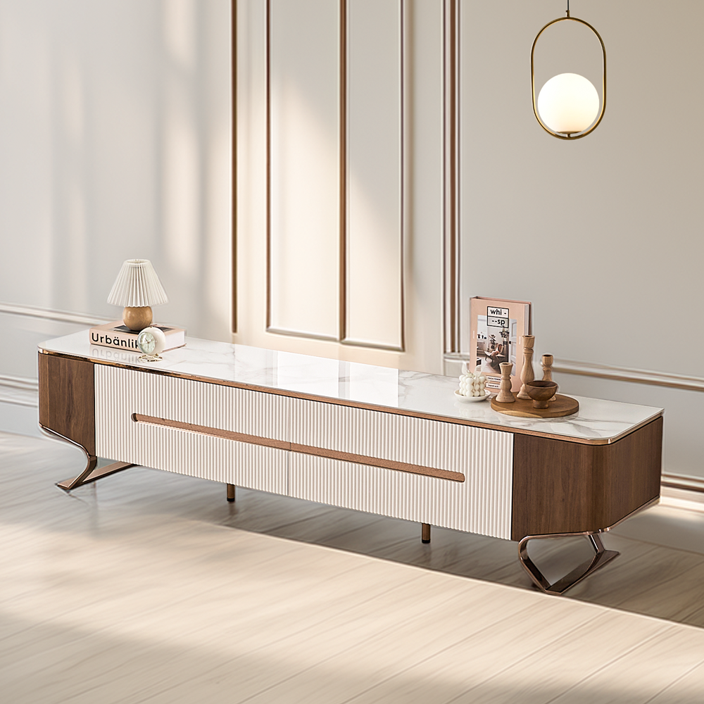 벨아르크 세라믹거실장 템바보드수납장 높은 tv다이서랍장 티비다이