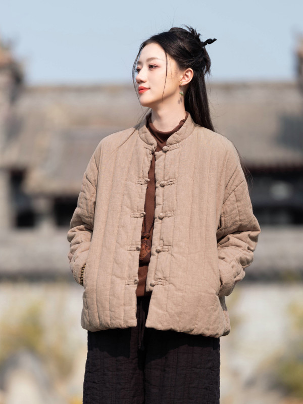 누비저고리 여성 누빔 두루마기 개량한복 패딩 겨울법복 마고자 절복 - 상세 이미지 3