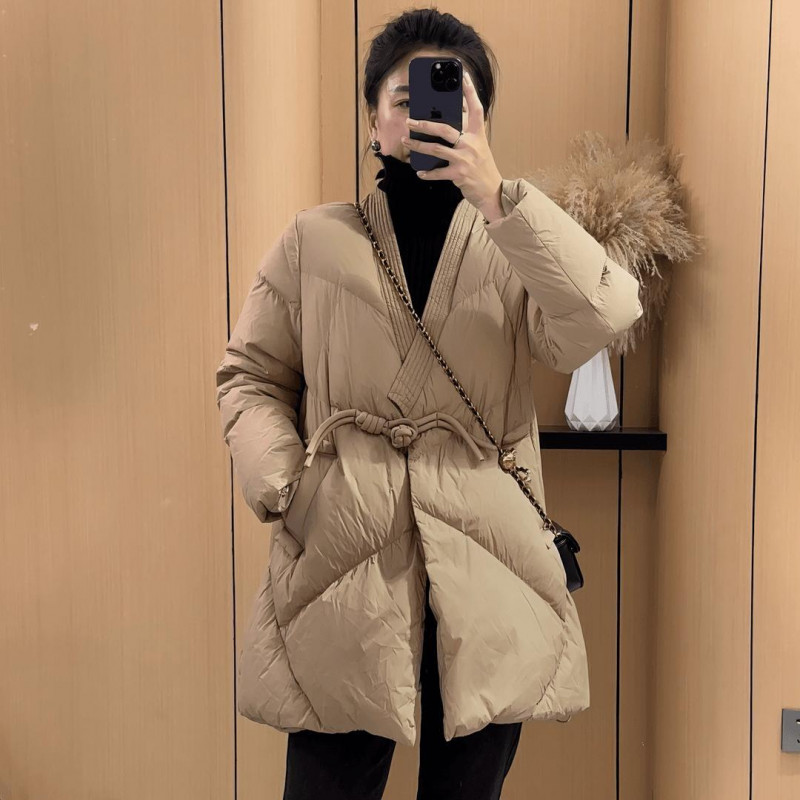 누빔 저고리 여성 두루마기 개량한복 덕다운 패딩 겨울법복 마고자 - 상세 이미지 2